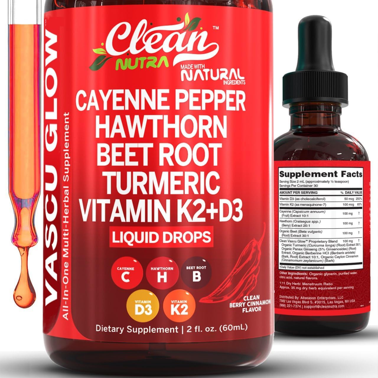 Cayenne Pepper Supplement Liquid Drops